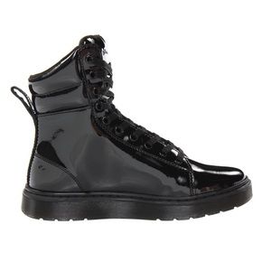 Dr Martens “Mix” Patent Leather High Top Trainer Doc Martens Ankle Boot